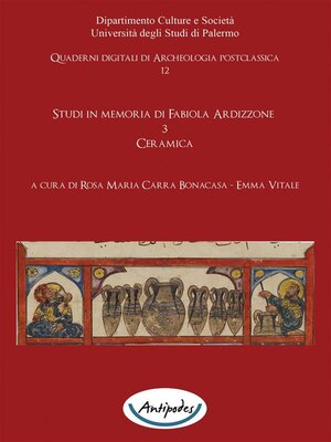 cover image of Studi in memoria di Fabiola Ardizzone. 3. Ceramica